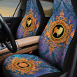 Japanese Chin Golden Vintage Pattern Car Seat Cover