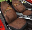 Tiger Flower Leather Pattern Car Seat Cover