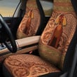Irish Setter Leather Carving Pattern Car Seat Cover