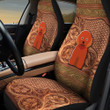 Toy Poodle Leather Carving Pattern Car Seat Cover