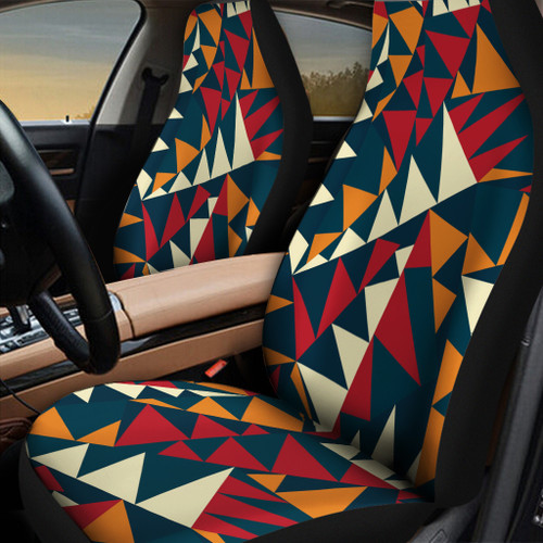 Yunshm African Triangle Seamless Pattern All Over Print Car Seat Cover