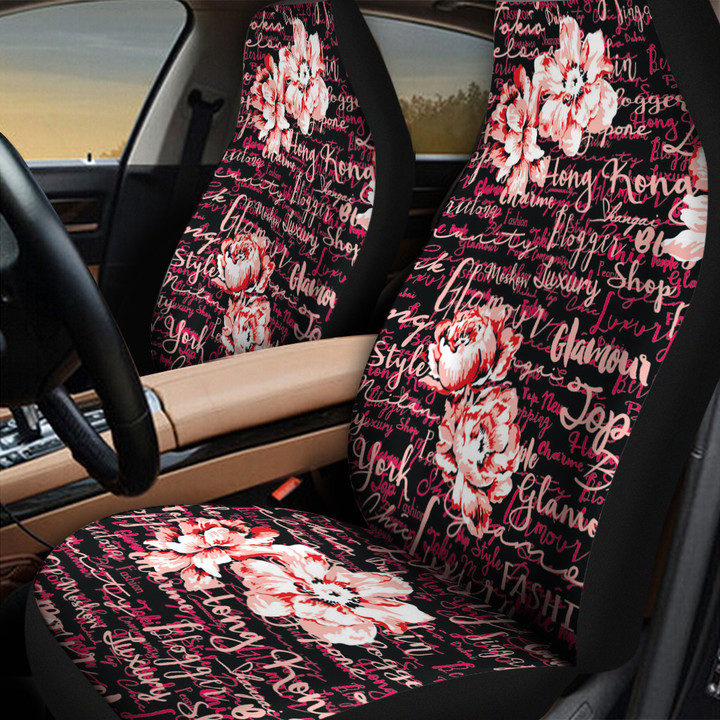 Glamour Roses Fashion Shopping Blogger All Over Print All Over Print Car Seat Cover