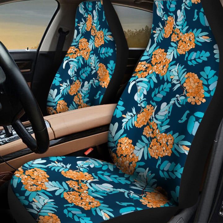 Orange Tropical Milkweed Flower All Over Print Car Seat Cover