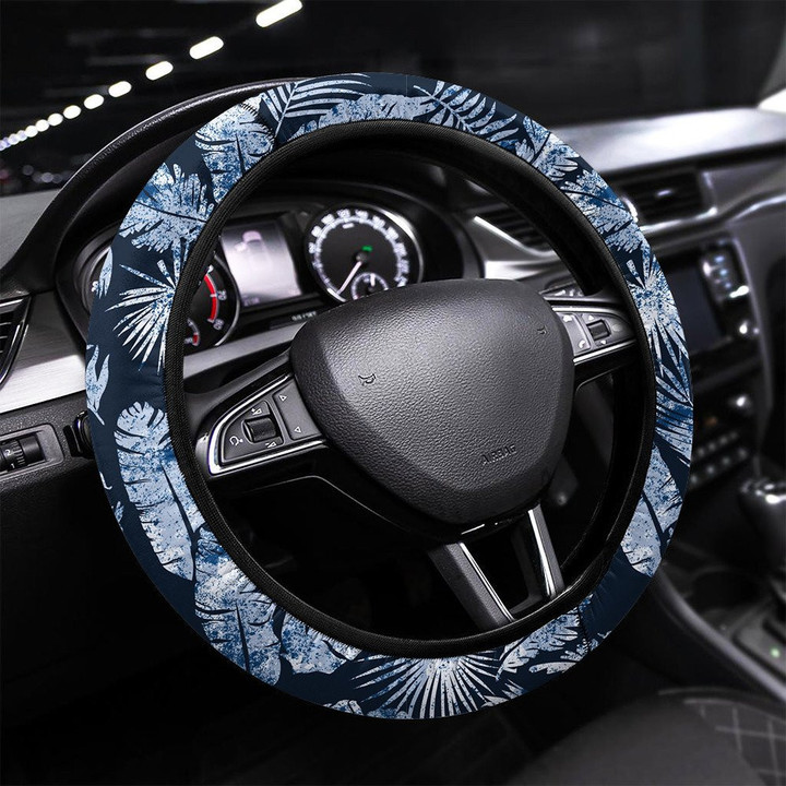 Floral Paisley Seamless Pattern With Traditional Printed Car Steering Wheel Cover