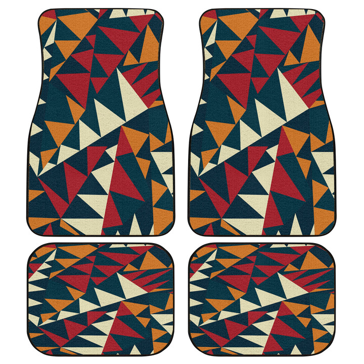 Yunshm African Triangle Seamless Pattern All Over Print Car Floor Mats