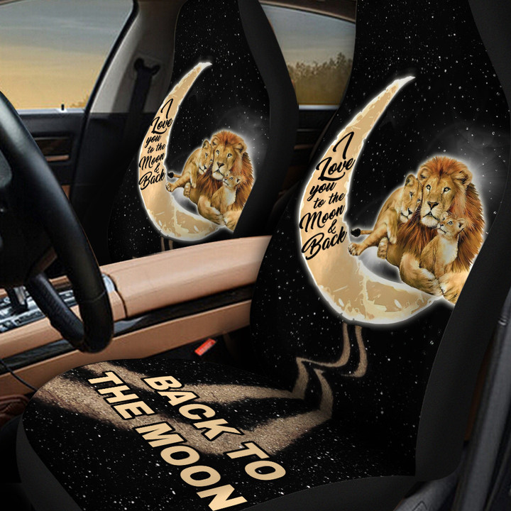 Lions Back To The Moon Car Seat Covers