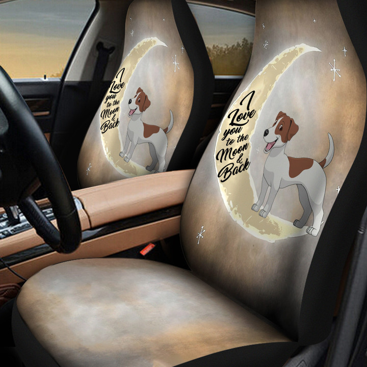 Jack Russell Love You To The Moon And Back Car Seat Covers