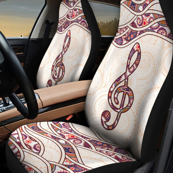 Treble Clef Python Skin Pattern Car Seat Cover