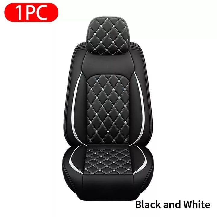 Premium Nappa Leather Car Seat Cover Front and Rear Anti Slip Full Surrounded Auto Protector
