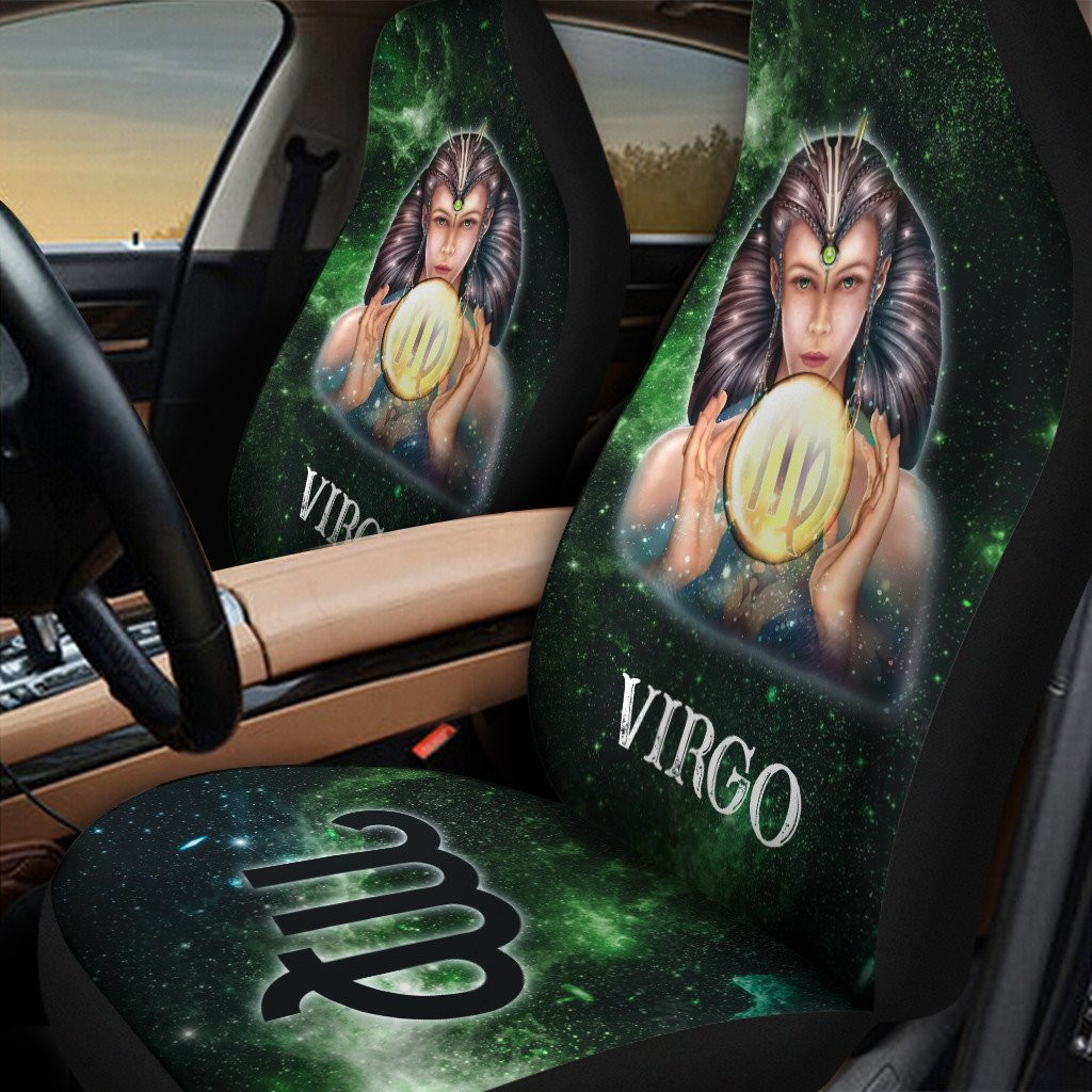 Colorful Zodiac Design Virgo 3D Car Seat Covers