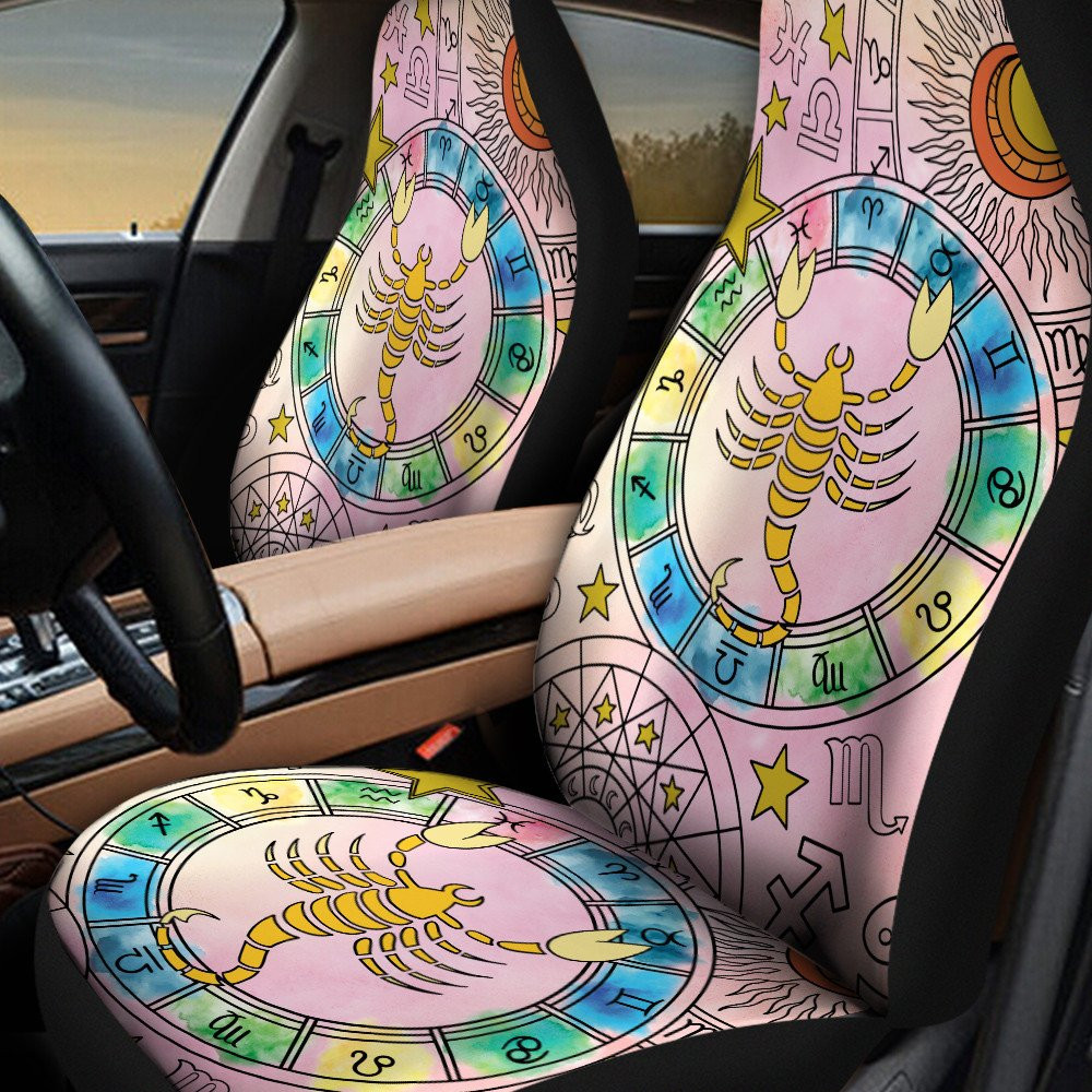 Scorpio Zodiac Constellation Design Car Seat Covers