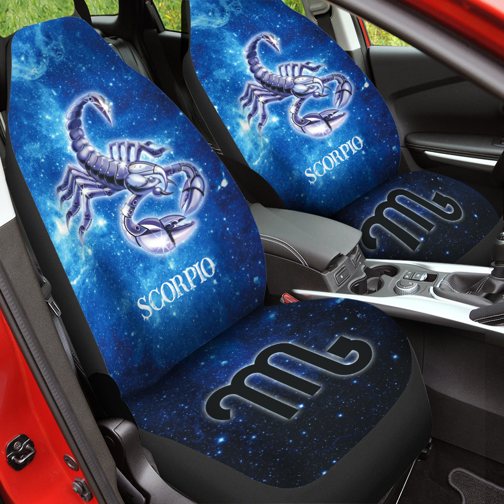 Colorful Zodiac Design Scorpio 3D Car Seat Covers