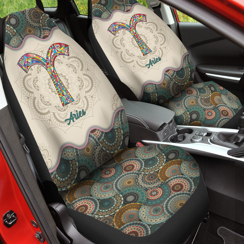 Classic Pattern Aries Design For Zodiac Car Seat Covers