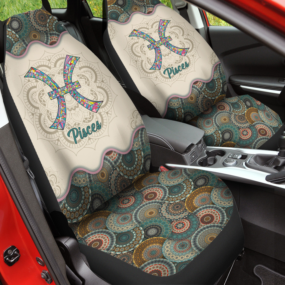 Classic Pattern Pisces Design For Zodiac Car Seat Covers