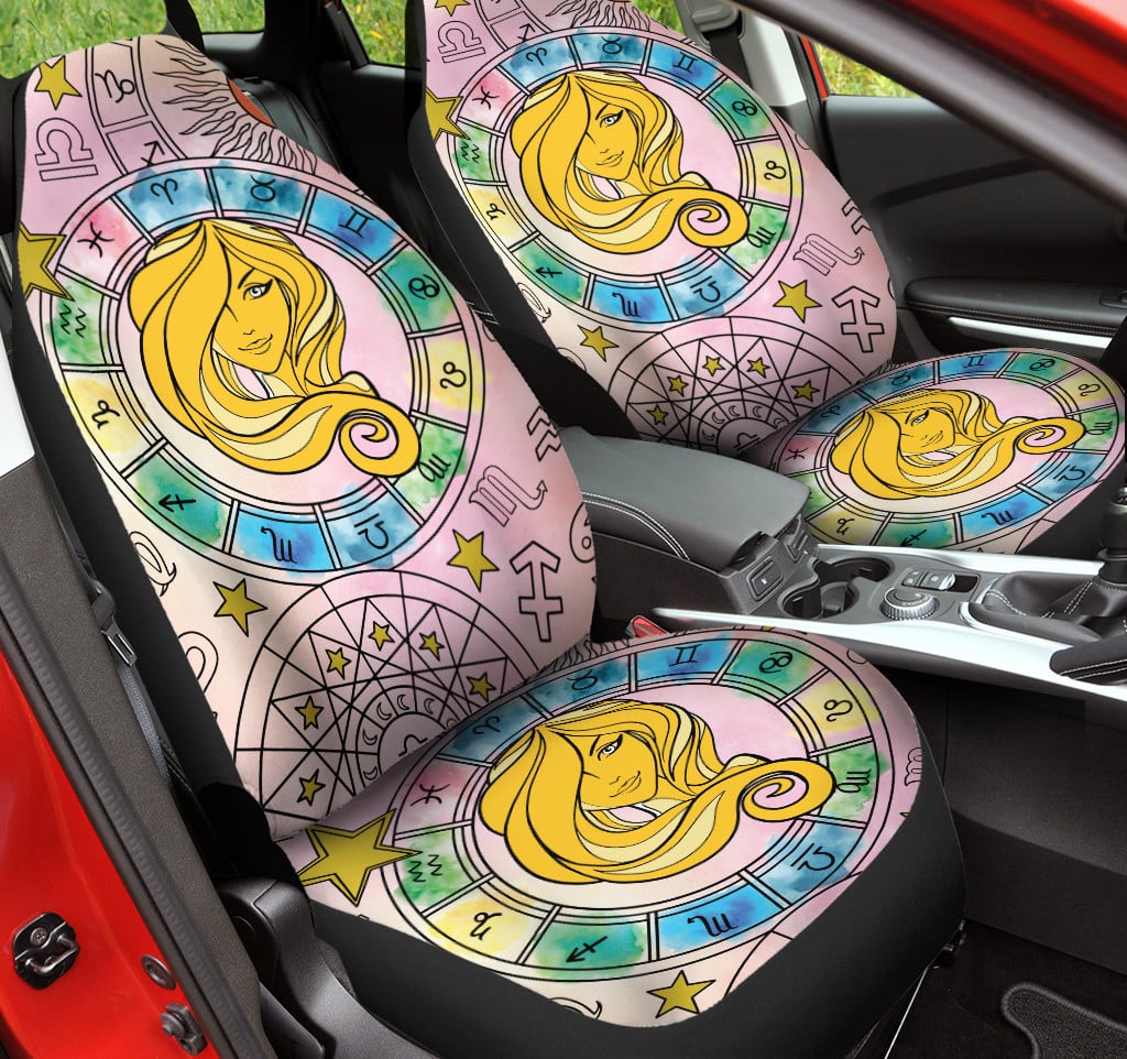 Virgo Zodiac Constellation Design Car Seat Covers