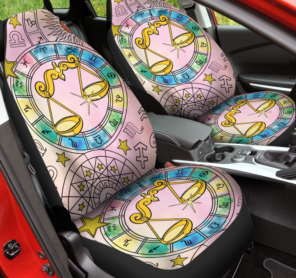 Libra Zodiac Constellation Design Car Seat Covers