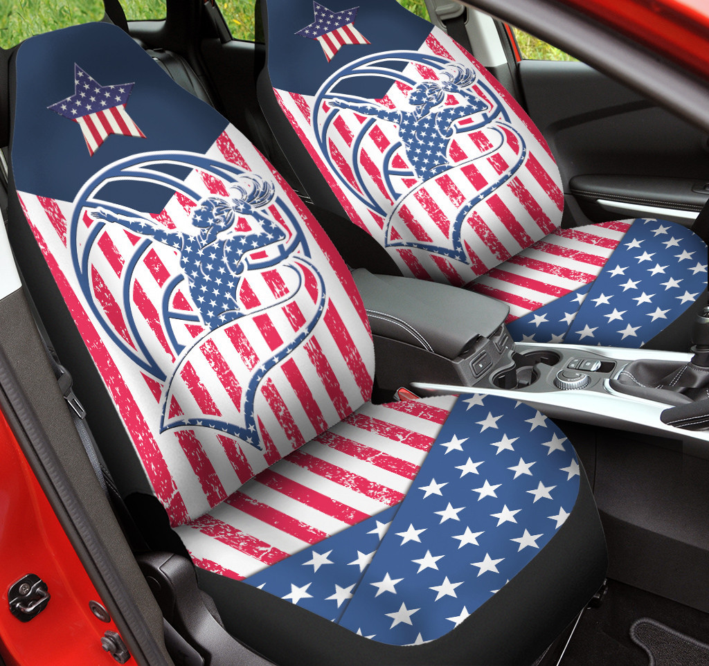 American Flag Pattern Gymnastics Car Seat Covers