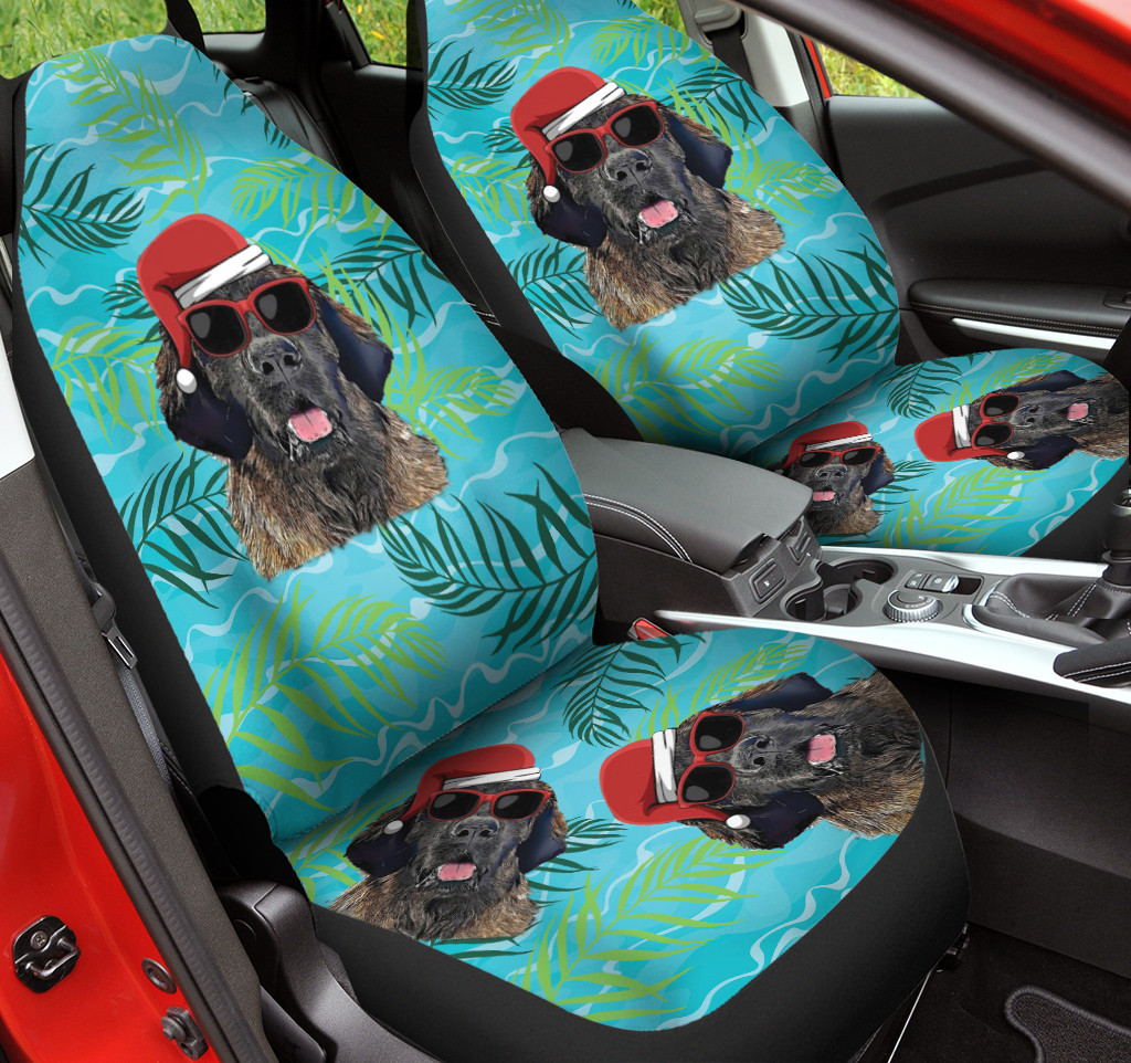 Tropical Cute Dog Wear Hat Car Seat Cover