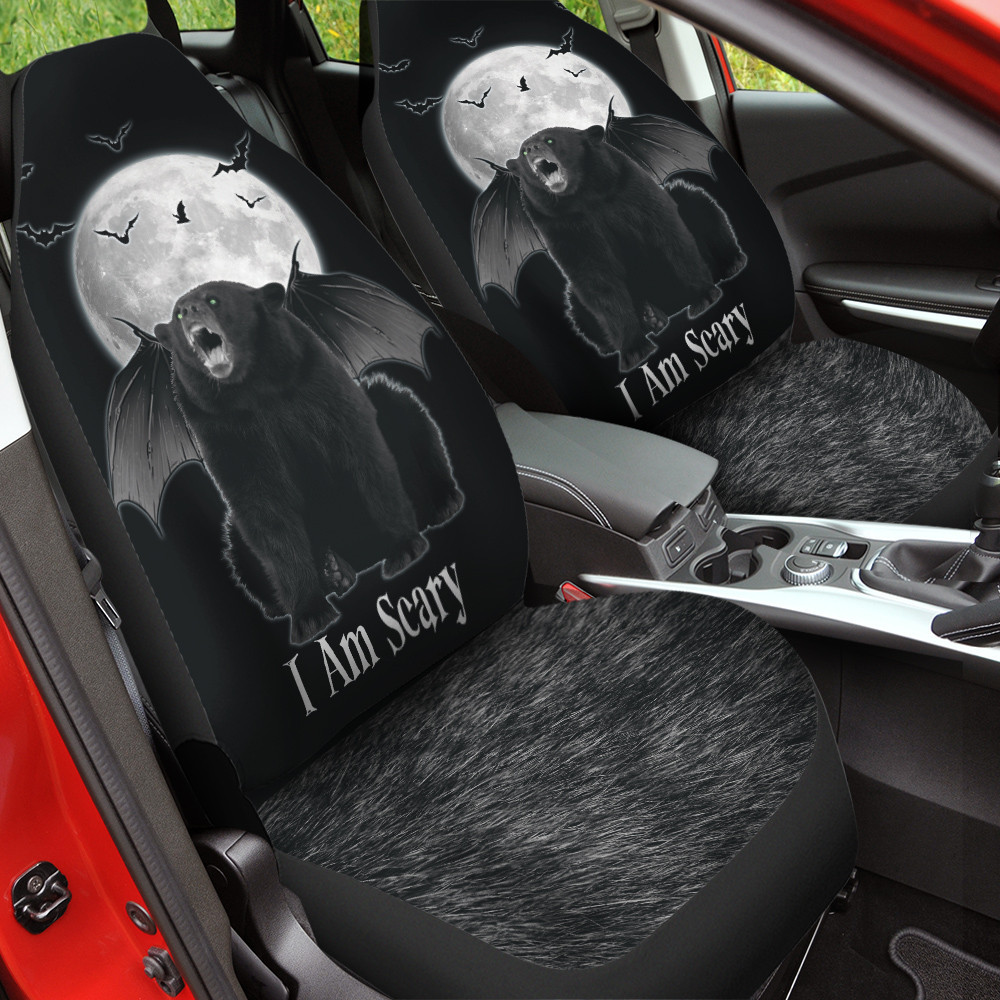 Bear Devil Wing I Am Scary Car Seat Cover