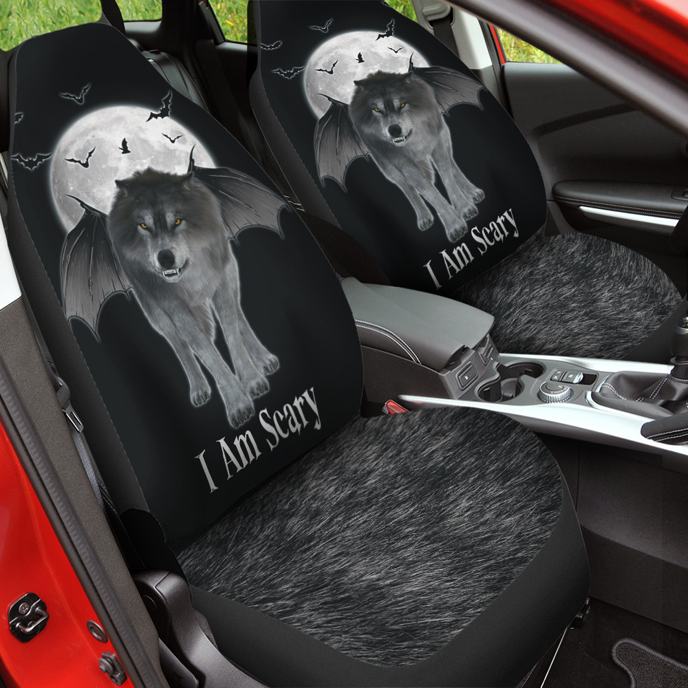 Wolf Devil Wing I Am Scary Car Seat Cover