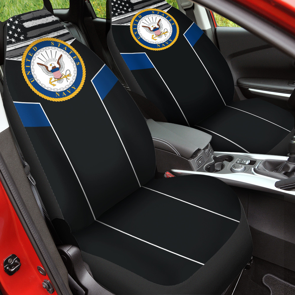 US Navy Blue And Black Car Seat Cover