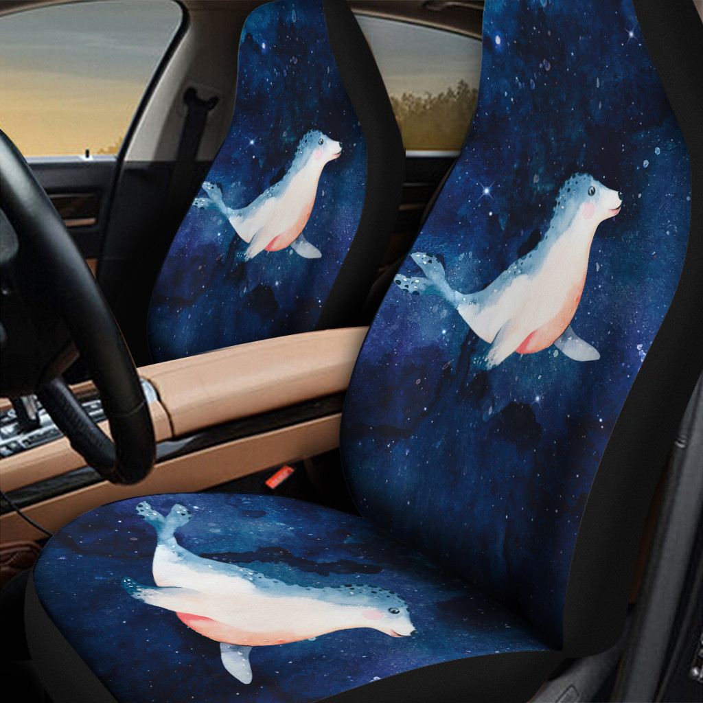 Phoca Largha Blue Galaxy Universal Front Car Seat Cover