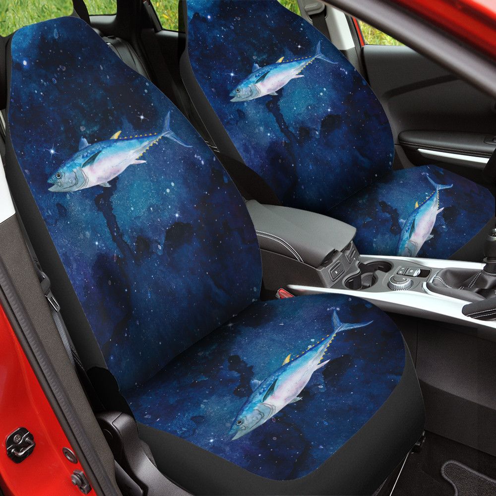 Thunnus Orientalis Blue Galaxy Universal Front Car Seat Cover