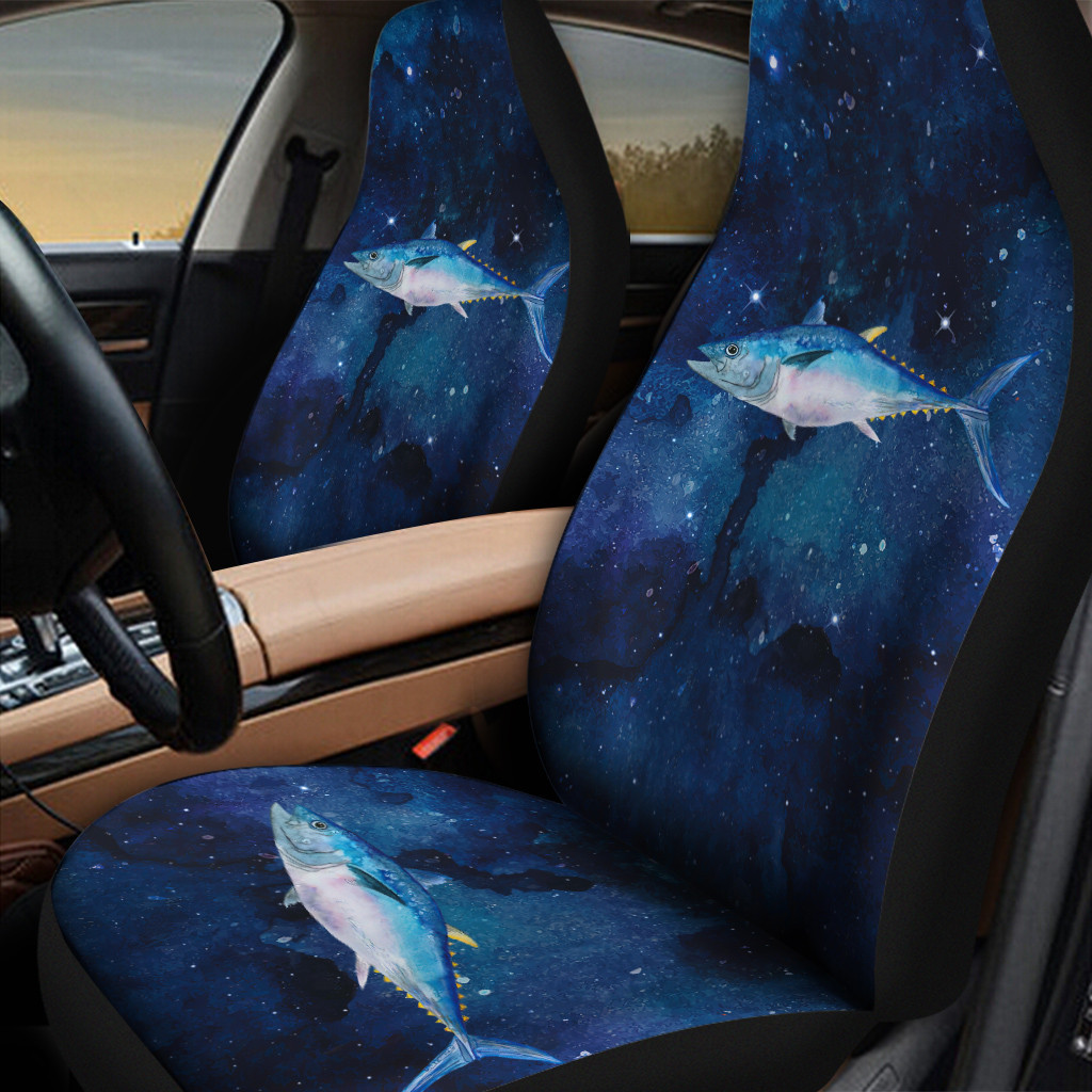 Thunnus Orientalis Blue Galaxy Universal Front Car Seat Cover