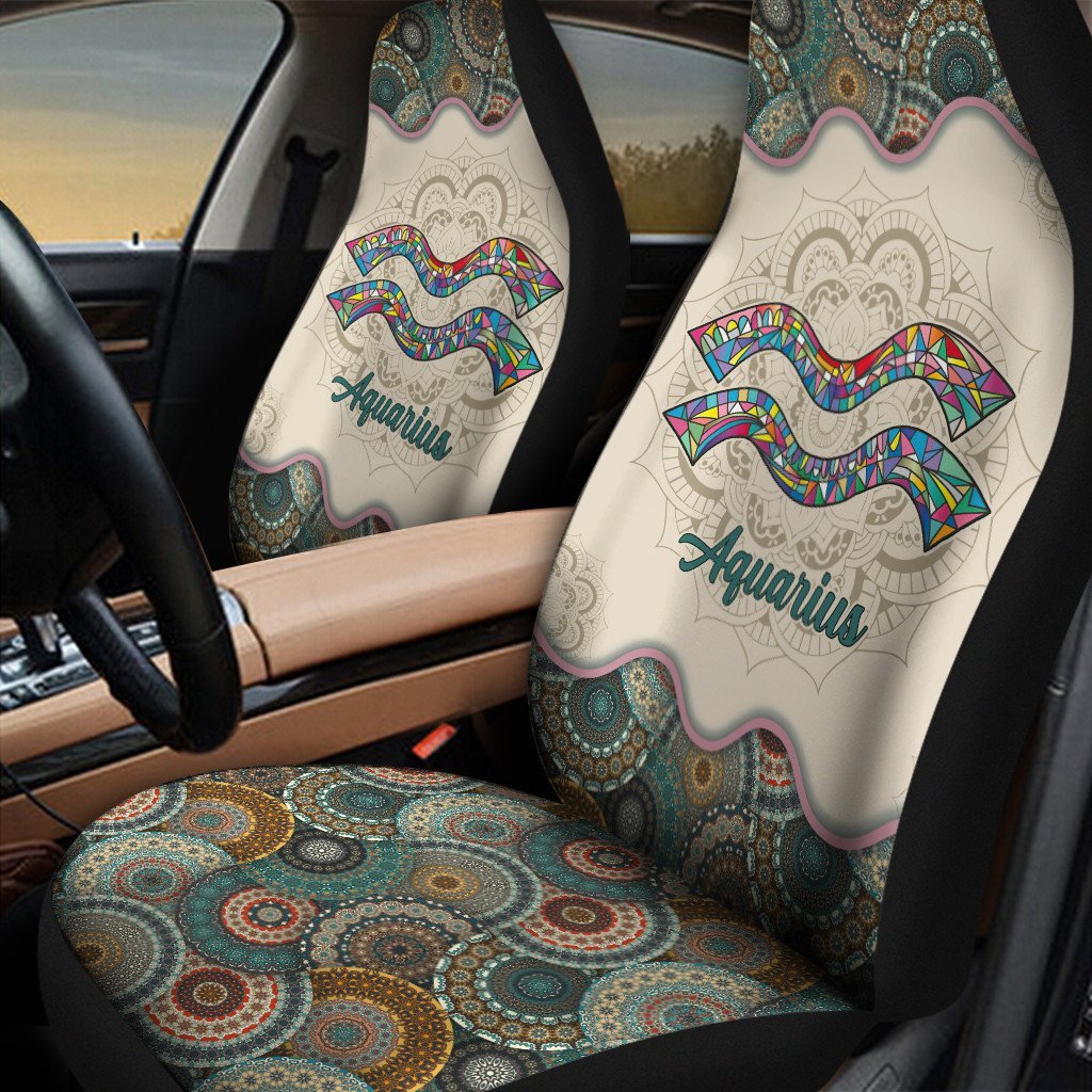 Classic Pattern Aquarius Design For Zodiac Car Seat Covers