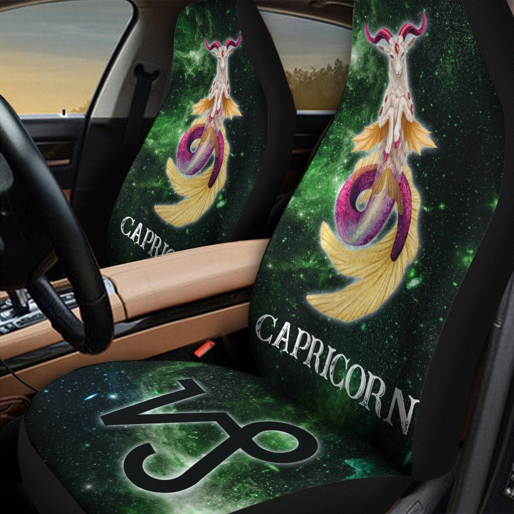 Colorful Zodiac Design Carpricorn 3D Car Seat Covers