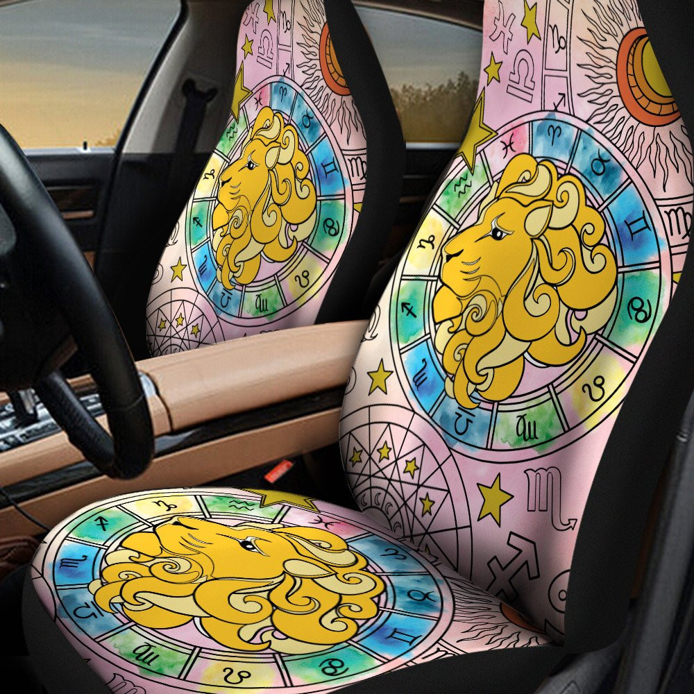 Leo Zodiac Constellation Design Car Seat Covers