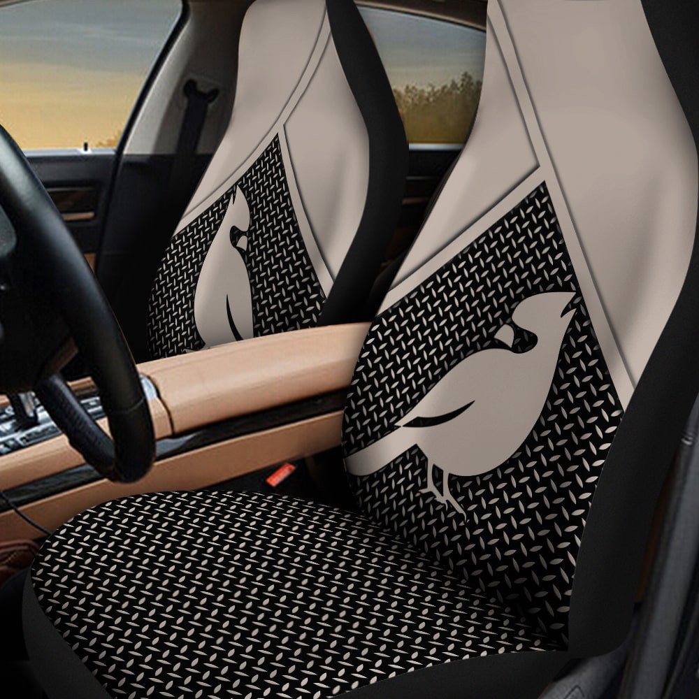 Bird Graphic Decoration Diamond Plate Patterns Background Car Seat Covers