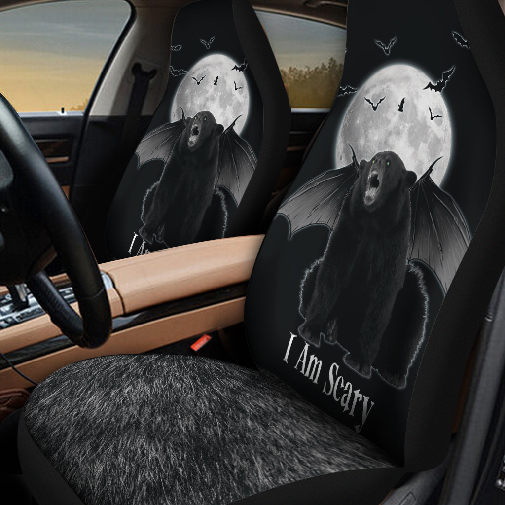 Bear Devil Wing I Am Scary Car Seat Cover