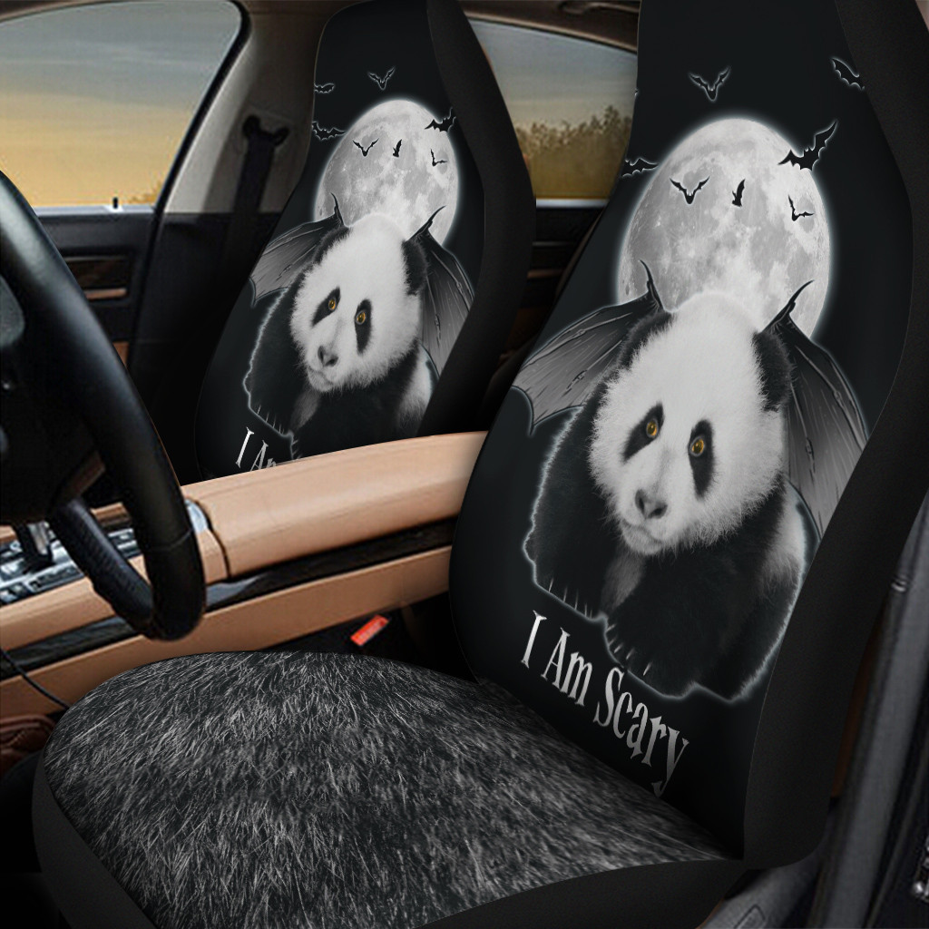 Panda Devil Wing I Am Scary Car Seat Cover