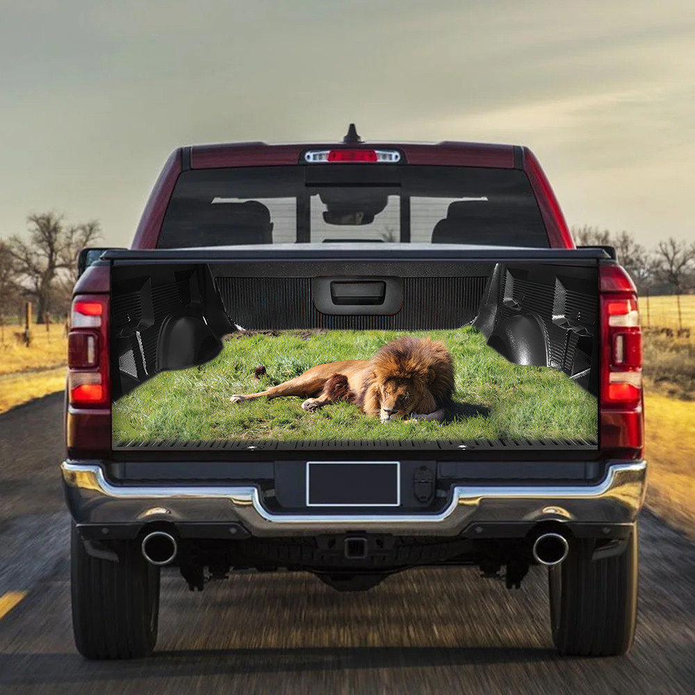 Lion 3D Graphic Tailgate Decal Car Back Sticker