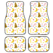 Tree Moon And Christmas Candy And Candle Car Mats Car Floor Mats