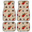 Christmas Dachshunds And Gift Bags Are Flying Car Mats Car Floor Mats