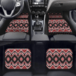 Geometric Ethnic Red White And Black Tone Car Mats Car Floor Mats