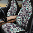 Tone Of Grey Vintage Paisley Pattern Illustration Theme All Over Print Car Seat Cover