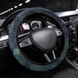 Geometric Tiles Linear Seamless Pattern Printed Car Steering Wheel Cover