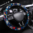 Day Dead Pattern Printed Car Steering Wheel Cover