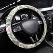Seamless Pattern Ornament Of Stylized Snakes Printed Car Steering Wheel Cover