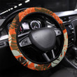 Coloured African Seamless Pattern With Leopard Eye Printed Car Steering Wheel Cover