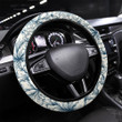 Graphic Flowers Garden Printed Car Steering Wheel Cover