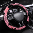 Traditional African Fabric And Wild Animal Skins Printed Car Steering Wheel Cover