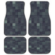 Tone Of Green Geometric Seamless Vector Style All Over Print Car Floor Mats