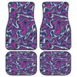 Purple Pink Marble Pattern Abstract Liquid Painting All Over Print Car Floor Mats