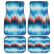 Blue Ombre Soothing Waves Lapghan Pattern All Over Print Car Floor Mats