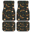 Adorable Butterfly Over Moon Brown Tone All Over Print Car Floor Mats