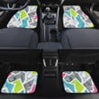 Abstract Geometric Ambesonne Grunge Pattern All Over Print Car Floor Mats